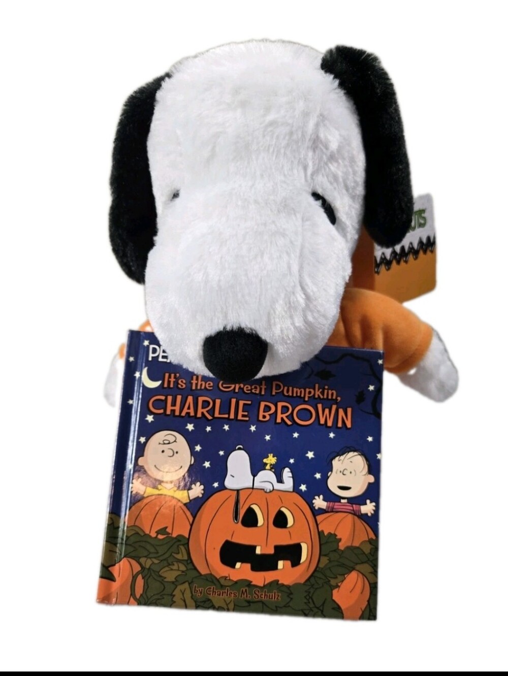 NWT Kohl's Cares Peanuts Snoopy Plush Its The Great Pumpkin Charlie Brown Book
